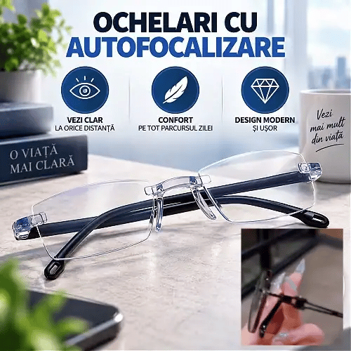Ochelari de citit HD cu focalizare automată